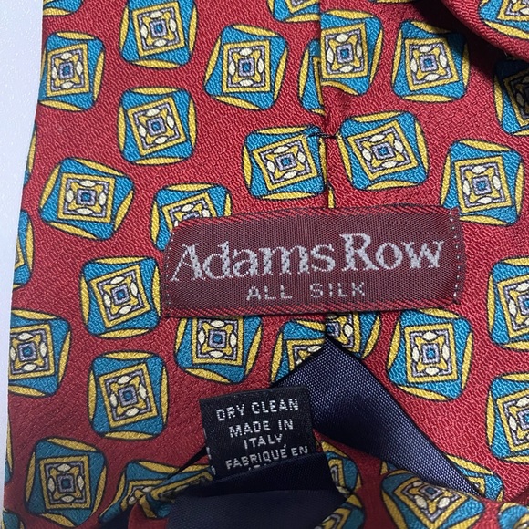 Vintage Men’s Silk Tie Adams Row - Picture 4 of 7